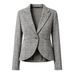 Amanda + Chelsea Plaid Blazer Jacket | Size SP